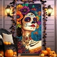 thumbnail image 4 of Hometravel Halloween Door Cover, Day of the Dead Themed Door Decoration, Large Festival Party Decor for Holiday Celebrations and Events, 4 of 6
