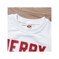 thumbnail image 4 of Seyurigaoka Baby Kid Christmas Pullover Long Sleeve Round Neck Loose Tops Letters Print Party Casual Street Sweater for Toddler Boys Girls, 4 of 8