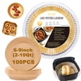 thumbnail image 1 of Forros de papel Air Fryer Ailun, 20 cm, 100 unidades para freidoras de 5 a 8 litros, 1 of 6