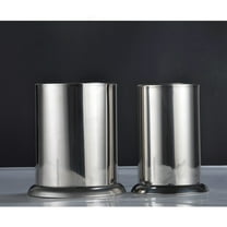 OFFIGAM Stainless Steel Kitchen Utensil Holder Flatware Organizer Countertop Storage Container and Thickened 1 Set