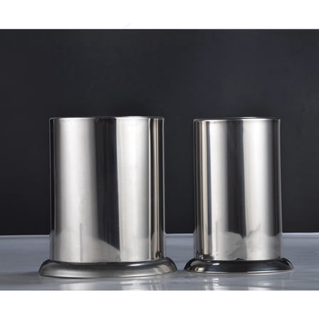 OFFIGAM Stainless Steel Kitchen Utensil Holder Flatware Organizer Countertop Storage Container and Thickened 1 Set