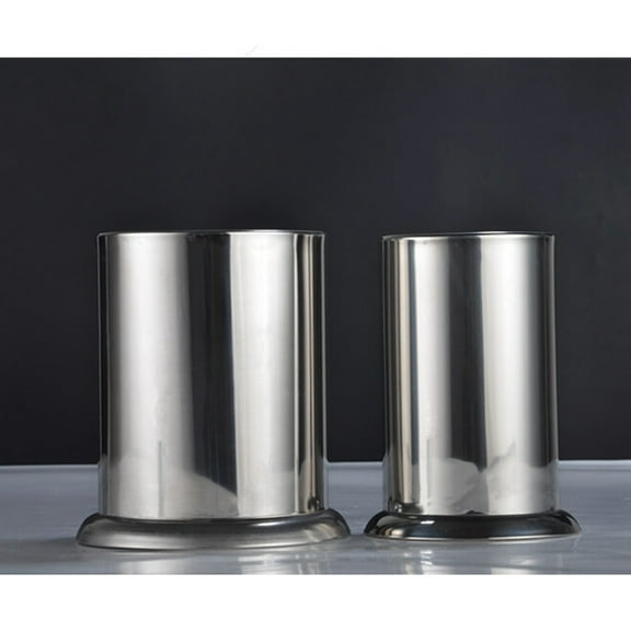 OFFIGAM Stainless Steel Kitchen Utensil Holder Flatware Organizer Countertop Storage Container and Thickened 1 Set