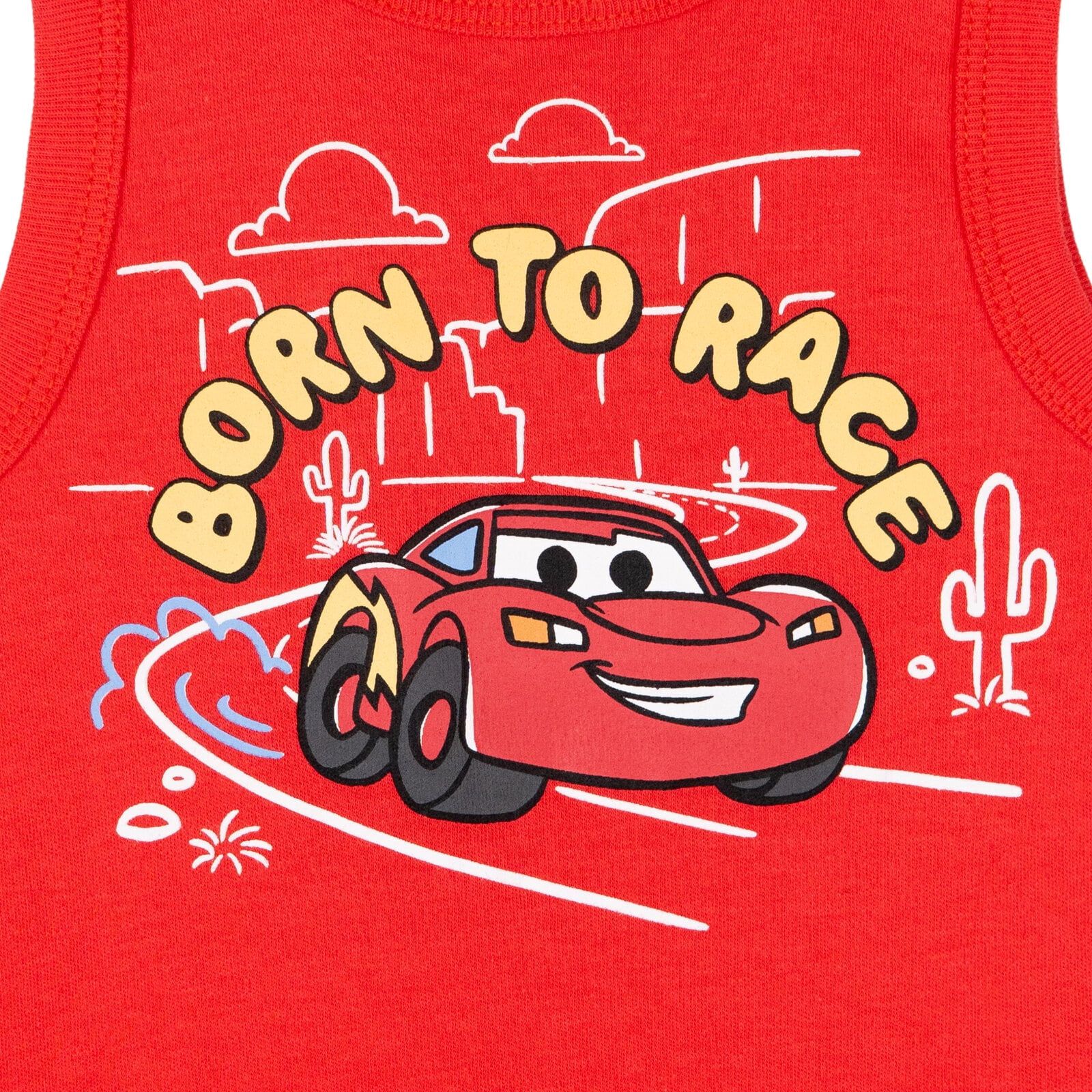 Disney Cars Baby Boys' One Piece Romper Set Cars Red Blue