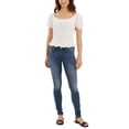 thumbnail image 3 of BCX Women's Juniors' Double-Face Gauze Top White XL B4HP, 3 of 3