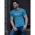 thumbnail image 2 of Merci Young Fashion T-Shirt Men -Image by Shutterstock, Male XX-Large, 2 of 4