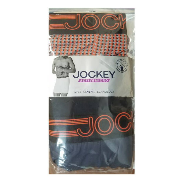 Jockey - Jockey Men's Active Microfiber Midway Brief - 3 Pack, Orange ...