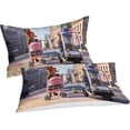 thumbnail image 2 of D Zootopia Duvet Cover with Pillowcases, Bedding Set with Zipper Closure, Soft Microfiber Quilt Cover Pieces for Kids Teens 135 * 200 Cm, 2 of 5
