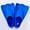 Blue, variant on Wamans Kids Swim Fins,Comfortable Silicone Flippers Training Fin for Lap Swimming Suitable Boys Girls Children Adults