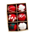 thumbnail image 3 of Adornos navideños de bolas de fieltro para árbol, regalos de fiesta, colgantes, adornos navideños para Estilo A, 3 of 9