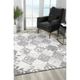 thumbnail image 6 of Rug Branch Contemporary Abstract Floral Beige Grey Indoor Area Rug - 6x9, 6 of 6