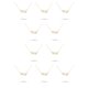 thumbnail image 1 of Minnieouse Letra inglesa doce signos del zodiaco constelaciones tema collar del zodiaco Ins cadena de joyería cómoda DIY colgante Virgo oro Virgo oro 10piezas Minnieouse CBP216234, 1 of 5