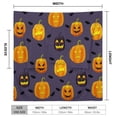 thumbnail image 3 of Halloween Design of Different Pumpkin And Bat Bathrobe Plush Bathrobe Cozy Unisex Winter Bathrobe Warm Water Absorbent, 3 of 9