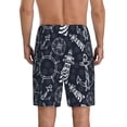thumbnail image 3 of Easygdp Anchor and Lighthouse Men's Short Pajama Pants, Sleep Shorts, Household Pants, Casual Pants with Pockets - Small, 3 of 9