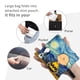 thumbnail image 5 of Bolsa de compras personalizada con paisaje de Van Gogh, Snoopy y Charlie Brown, para mujer, portátil, de gran capacidad, para comestibles, con diseño de cacahuetes, 5 of 5