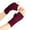 z1204a-Wine, variant on AWZXDE Unisex Winter Thermal Knit Gloves Convertible Fingerless Design for Men and Women Light Blue