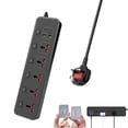 thumbnail image 1 of Enchufe Power Strip Jumpso UK con 5 salidas, 2 USB, 4 USB C, 3000 W, 1 of 5