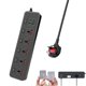 thumbnail image 1 of Enchufe Power Strip Jumpso UK con 5 salidas, 2 USB, 4 USB C, 3000 W, 1 of 5