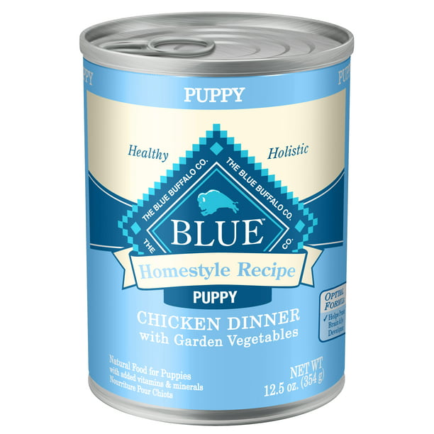 Blue Buffalo Homestyle Recipe Natural Puppy Wet Dog Food, Chicken 12.5