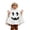 F50-White, variant on FYDUU Toddler Boys Girls Halloween Ghost Face Print Poncho Cape Hooded Top Cute Child Clothes Fancy Party Dress-Up Outfit
