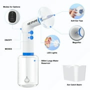 NEXPURE Ear Wax Removal, Ear Cleaning Kit,4 Cleaning Modes, One-Touch Start Water Spray,5 Ear Tips & Ear Basin