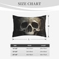 thumbnail image 4 of Daiia Gold Pattern Skull Bedding Waterproof Pillow Protector Zippered Queen – Bed Bug Proof Pillow Encasement-14"x20", 4 of 6