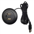 thumbnail image 2 of 4X Concentrador USB Tipo C con Orificio para Escritorio, Cargador USB, Divisor, 2 of 5