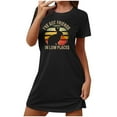 thumbnail image 2 of Utoimkio Short Sleeve Nightgowns for Women Plus Size Soft Comfortable Sleepwear Sleep Shirt Casual Print Nightdress for Women, 2 of 7