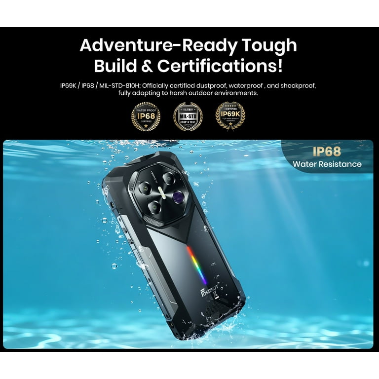 FOSSiBOT Rugged Phone F113 5G with 64MP Long-Range Night Vision