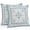 Blue, Cream, Gray, variant on Throw Pillow Covers 20x20 Inch Set of 2, Farmhouse Boho Waterproof Outdoor Pillow Covers, Blue Country Vintage Chic Abstract Floral Decorative Cushion Pillowcases for Couch, Sofa, Bed, Garden, Patio