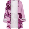 thumbnail image 4 of Cardigans d'Été pour Femmes Mode Manches Trois-Quarts 4/3 Bouton Cardigan Veste Haut Cardigan Léger en Liquidation, 4 of 5