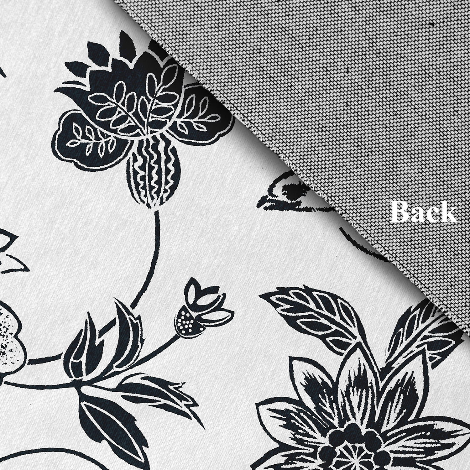 3' x 5' Simply Daisy Traditional Bird Floral French Country Chenille Area Rug, Black