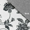 thumbnail image 2 of 5' Round Simply Daisy Traditional Bird Floral French Country Chenille Area Rug, Black, 2 of 4