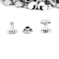 thumbnail image 4 of EeaseCA 100 Pcs Rivets Métalliques Ronds 6mm en Forme de Champignon Style Punk DIY Bracelet Chaussures en Cuir (Argent), 4 of 4