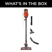 Shark Rocket Ultra-Light Corded Stick Vacuum, Carpet and Hardfloors, Pet Friendly, with Swivel Steering, HV301 Gray/Orange