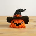 thumbnail image 4 of Gallickan Pumpkin Decor, Ghost Witch Resin Figurine for Halloween Display, Imaginative Knickknack, Bookshelf Accent, Hand Painted Detail, C, 4 of 6