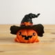 thumbnail image 4 of Adorno de Resina para Halloween, con Sombrero de Bruja, Figura de Calabaza, Decoración Festiva, Exhibición de Mesa, Midiendo 7x7x6.3 cm, para Decoración de Temporada en Interiores., 4 of 6