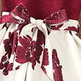 thumbnail image 5 of Baby Girl Dress Fly Sleeve Floral Prints Princess Dress Dance Party Dresses Clothes Summer Dress,Size 4 Years-5 Years, 5 of 9