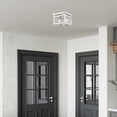 thumbnail image 4 of Livex Lighting Milford Ceiling Mount in Brushed Nickel, 4 of 10