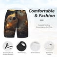 thumbnail image 3 of Balery Adorable Otter Pair Hug Bañador para hombre, shorts de playa de secado rápido con entrepierna y forro de compresión-Large, 3 of 6