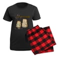 thumbnail image 5 of CafePress - Cute Cartoon Hedgehog Couple Women's Dark Pajamas - Women's Short Sleeve Print T-Shirt and Pants Dark Cotton Pajama Set, 5 of 7