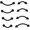 Black, variant on 8pcs Eyebrow Piercing Jewelry 16g Vertical Labret Lip Jewelry Curved Barbell Eyebrow Rings