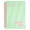 Green, variant on 1 Pc Wrist-Friendly Soft Ring Notebook, A5 Refillable Loose Leaf Journal 5.7 x 8.07 Inches, 120 Pages College Ruled Ink Proof Lined Notepad, Pastel Green