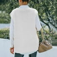 thumbnail image 3 of Pull-over en Tricot pour Femmes Gilets Femmes Pull-Over Crop V Cou JK Uniforme Pull-Over Tops, 3 of 7