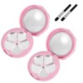 thumbnail image 3 of 2 Sets Eyeshadow Box Case Lipstick Box Refillable Makeup Dispenser with Brush, 3 of 9
