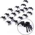 thumbnail image 4 of 100 Uds. Arañas de Halloween insectos realistas de plástico negro araña falsa, 4 of 5