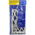 thumbnail image 2 of 6" x 11" Decorative Heavy Duty White Plastic Shelf Bracket, 2 of 2