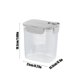 thumbnail image 3 of Contenedor para Almacenamiento de Alimentos, Sello Hermético, Apilable con Tapa de Cierre, Recipiente de Plástico Transparente para Cocina, Organización de Despensa, 3800 ml, 3 of 7