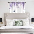 thumbnail image 3 of Wisteria Kitchen Curtains Window Panels, Purple Flowers Butterflies Vintage Spring Insulated Window Treatment Curtain, Grommet Curtains for Bedroom/Living Room/Bathroom, 2 Piece 42"Wx45"L, 3 of 8