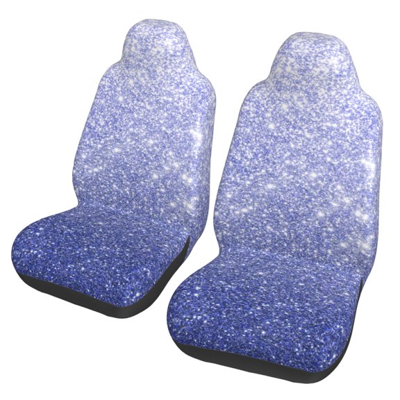 Fuzoiu Glittering Blue Purple Print Seat Covers Set, Car Seat Covers Front Seats, Car Seat Protector, Car Seat Cushion, Seat Covers Carseat Cover Universal Fit for Most Cars