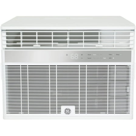 GE® 12,000 Btu 115Volts Smart Window Air Conditioner for Large Rooms up to 550 Sq. ft.  in White